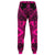 Polynesian Plumeria Mix Pink Black Joggers - Polynesian Pride