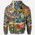 Polynesian Hoodie Colorful Hibiscus Flowers Pattern - Polynesian Pride