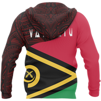 Vanuatu Pullover Hoodie Vanuatu Flag Polynesian tattoo A0 - Polynesian Pride