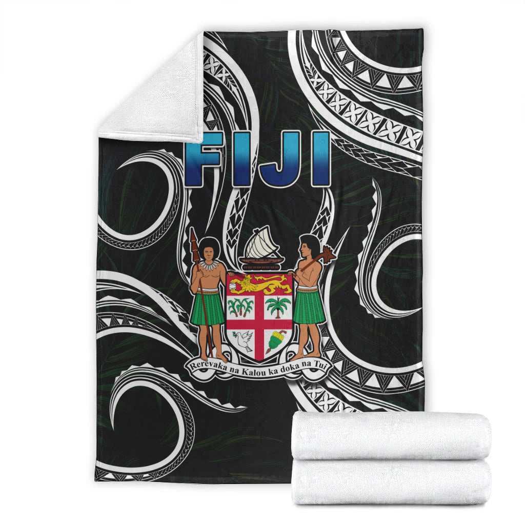 Fiji Coat of Arms Premium Blanket Polynesian mix Coconut Pattern LT13 - Polynesian Pride