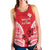 Wallis and Futuna Women Racerback Tank Impressive LT13 Red - Polynesian Pride