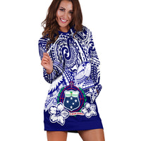 (Custom Personalised) Samoa Polynesian Hoodie Dress Samoan Loved Turtles LT13 - Polynesian Pride