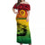 Vanuatu Peaceful Off Shoulder Long Dress LT13 Long Dress Red - Polynesian Pride