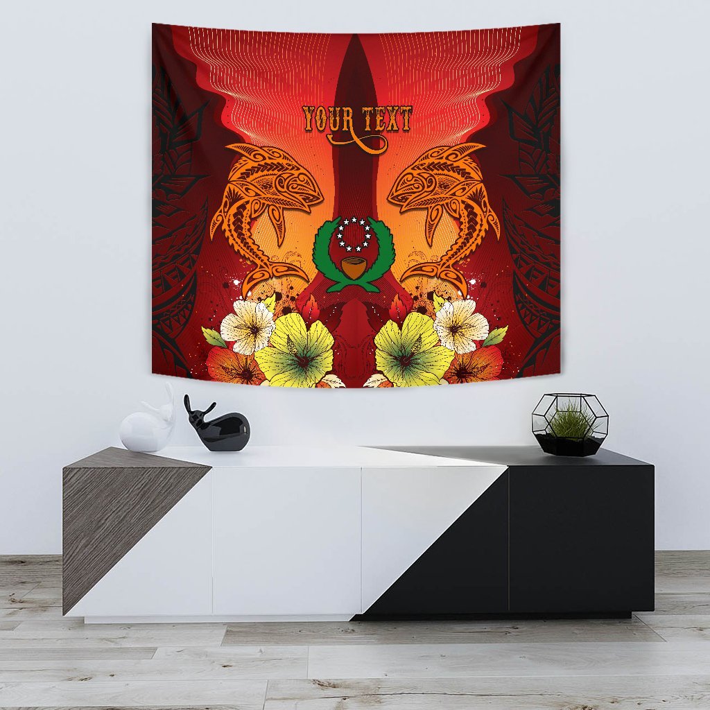 Pohnpei Custom Personalised Tapestries - Tribal Tuna Fish - Polynesian Pride