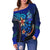 Vanuatu Women's Off Shoulder Sweater - Vintage Tribal Mountain - Polynesian Pride