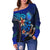 Marshall Islands Women's Off Shoulder Sweater - Vintage Tribal Mountain - Polynesian Pride