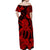 Hawaii Matching Polynesia Red Octopus Dress and Hawaiian Shirt LT13 - Polynesian Pride