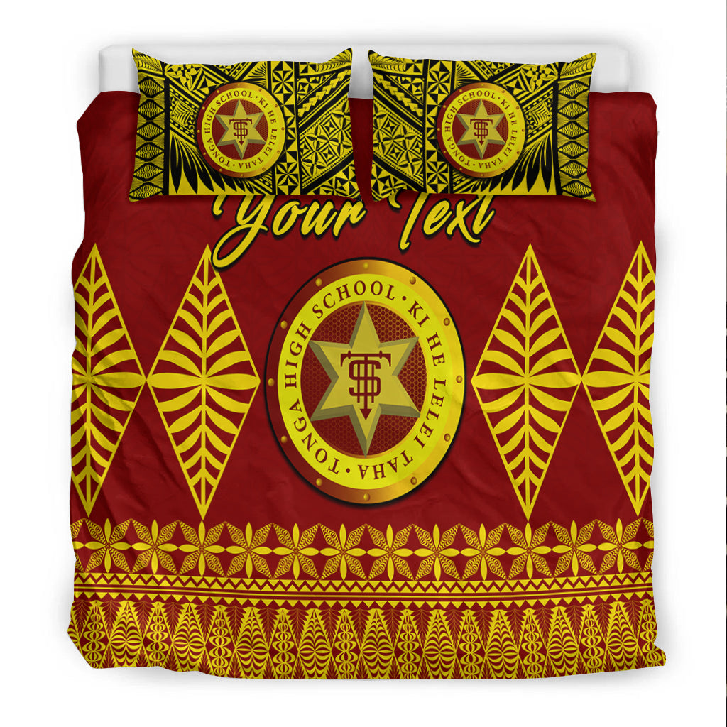 (Custom Personalised) Tonga High School Bedding Set Tongan Ngatu LT13 - Polynesian Pride