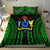 (Custom Personalised) Cook Islands Bedding Set Polynesian Cultural The Best For You Green LT13 - Polynesian Pride