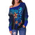 Yap Women's Off Shoulder Sweater - Vintage Tribal Mountain - Polynesian Pride