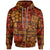 Polynesian Hoodie Elements Fabric Patchwork Unisex Vintage Color - Polynesian Pride