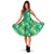 Hawaii Tropical Leaves Jungle Monstera Leaf Midi Dress Midi Dress Green - Polynesian Pride