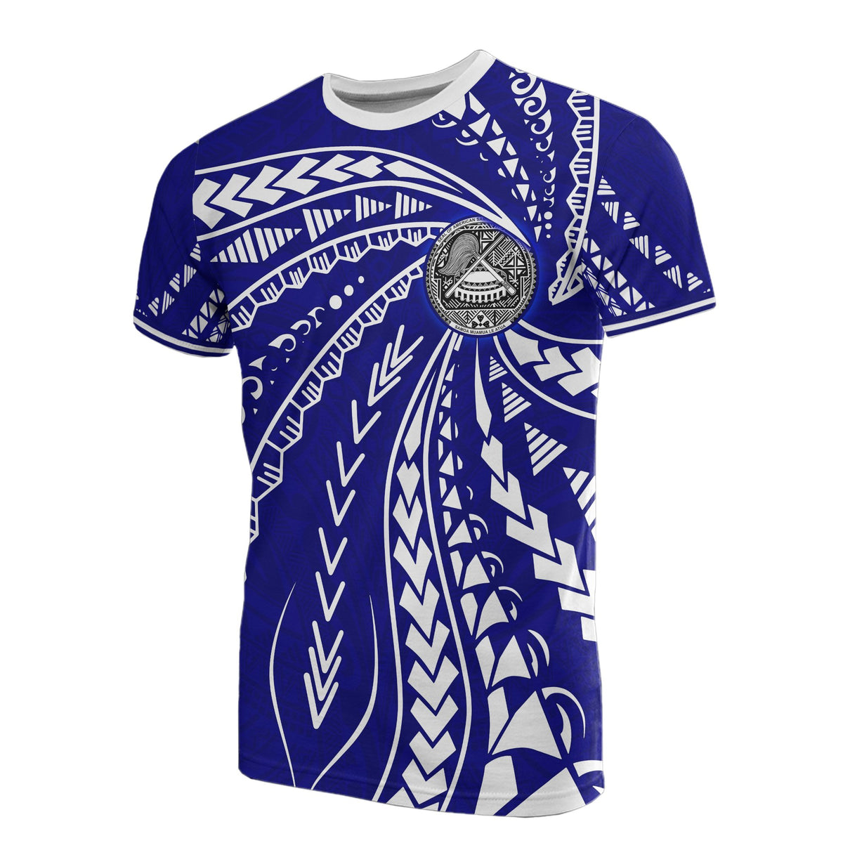 American Samoa T Shirt American Samoan Seal Swirling Style Unisex Art - Polynesian Pride