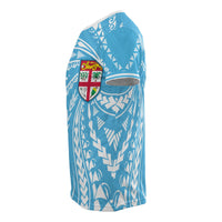 Fiji T Shirt Fijian Flag Swirling Style - Polynesian Pride