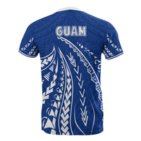 Guam T Shirt Guam Flag Swirling Style - Polynesian Pride