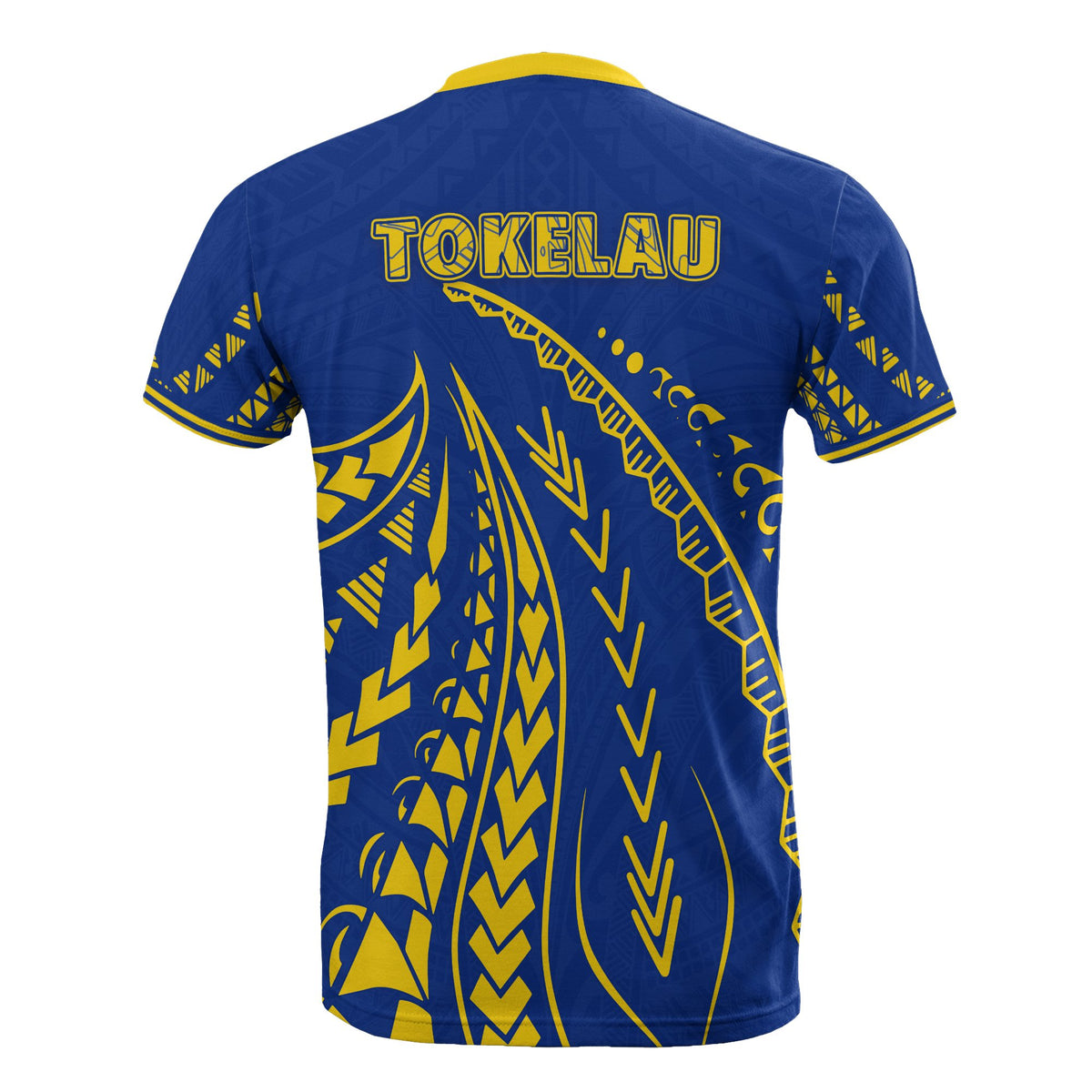 Tokelau T Shirt Tokelauan Coat of Arms Swirling Style - Polynesian Pride