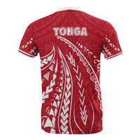 Tonga T Shirt Tonga Coat of Arms Swirling Style - Polynesian Pride