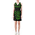 Polynesian Sleeveless V Neck Dress - Black Turtle Green - Polynesian Pride