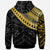 Fiji Custom Hoodie Fiji Ginger Lei Pattern Gold - Polynesian Pride