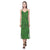 Tonga Pattern V - Neck Open Fork Long Dress - Green Style Green Women - Polynesian Pride