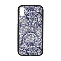 Polynesian 01 Rubber Phone Case One Size iPhone XR (6.1") Black - White - Polynesian Pride