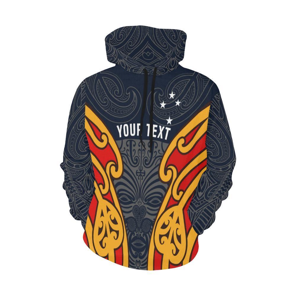 Aotearoa Hoodie Maori Moko Custom Version - Polynesian Pride