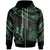 New Caledonia Polynesian Zip Hoodie Polynesian Tattoo Green Version Unisex Green - Polynesian Pride