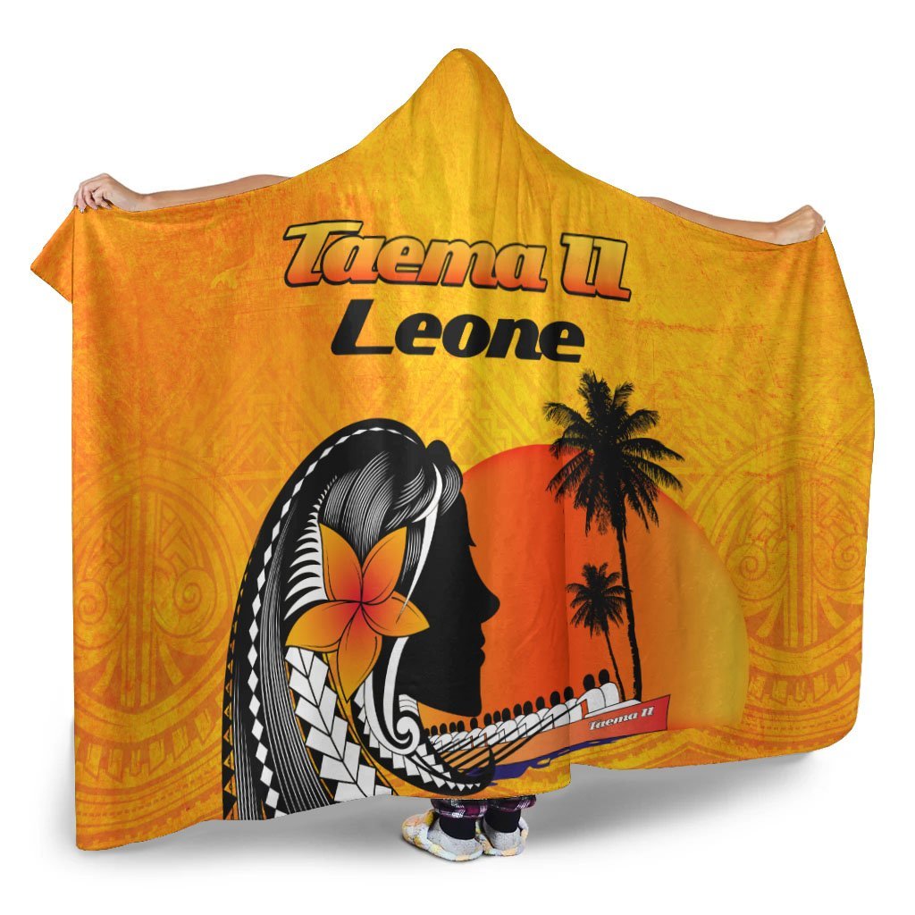 American Samoa Hooded Blankets - Taema II Leone - Polynesian Pride