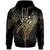 Kosrae Micronesia Zip Hoodie Legend Gold Version Unisex Black - Polynesian Pride