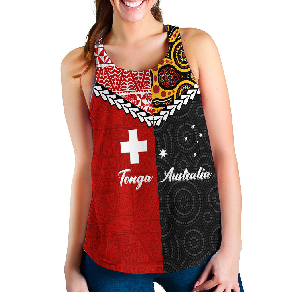 Tonga Combine Australia Aboriginal Heritage Women Tank Top - LT12 - Polynesian Pride