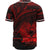 Papua New Guinea Baseball Shirt - Red Color Cross Style - Polynesian Pride