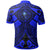 Chuuk Custom Polo Shirt Blue Seal with Polynesian Tattoo - Polynesian Pride