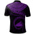 Tokelau Polynesian Polo Shirt Tokelau Waves (Purple) - Polynesian Pride