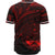 Marshall Islands Baseball Shirt - Red Color Cross Style - Polynesian Pride