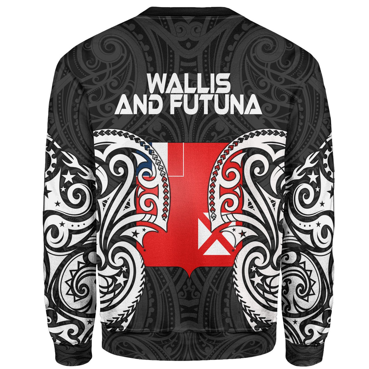 Wallis and Futuna Polynesian Custom Personalised Sweater - Spirit Style White - Polynesian Pride