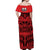 Marquesas Islands Off Shoulder Long Dress - Marquesas Tattoo Version 02 LT13 - Polynesian Pride