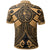 Chuuk Polo Shirt Gold Seal with Polynesian Tattoo - Polynesian Pride