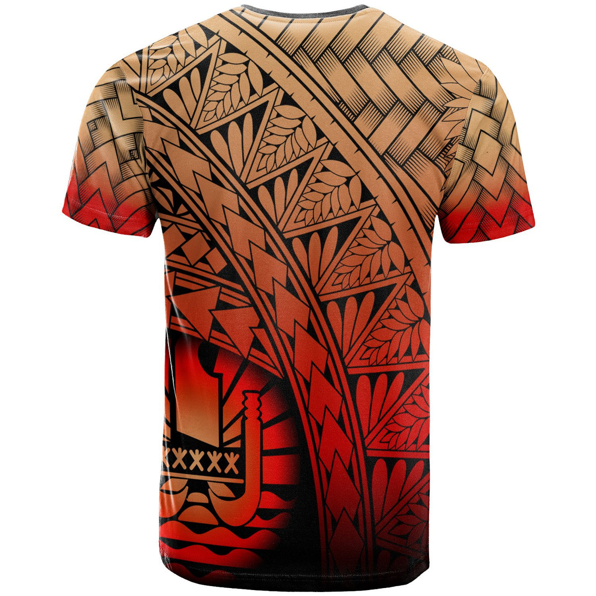 Tahiti Polynesian Custom T Shirt Plumeria Tattoo Tribal - Polynesian Pride