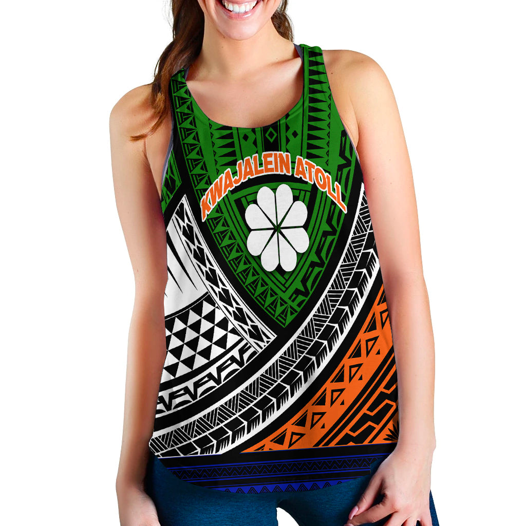 Kwajalein Atoll Tribal Pattern Women Tank Top - LT12 - Polynesian Pride