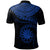 Nauru Polynesian Polo Shirt Nauru Waves (Blue) - Polynesian Pride