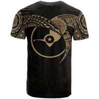 Yap Micronesian T Shirt Gold Heart Shield - Polynesian Pride