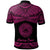 American Samoa Polo Shirt Polynesian Tattoo Pink Version - Polynesian Pride