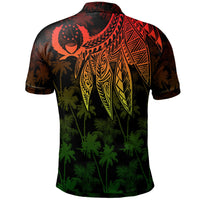 Pohnpei Polo Shirt Polynesian Wings (Reggae) - Polynesian Pride