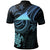 Tokelau Custom Polo Shirt Blue Turtle - Polynesian Pride