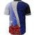 Chuuk Polynesian Custom Personalised Baseball Shirt - Coat Of Arm With Hibiscus Blue - Polynesian Pride