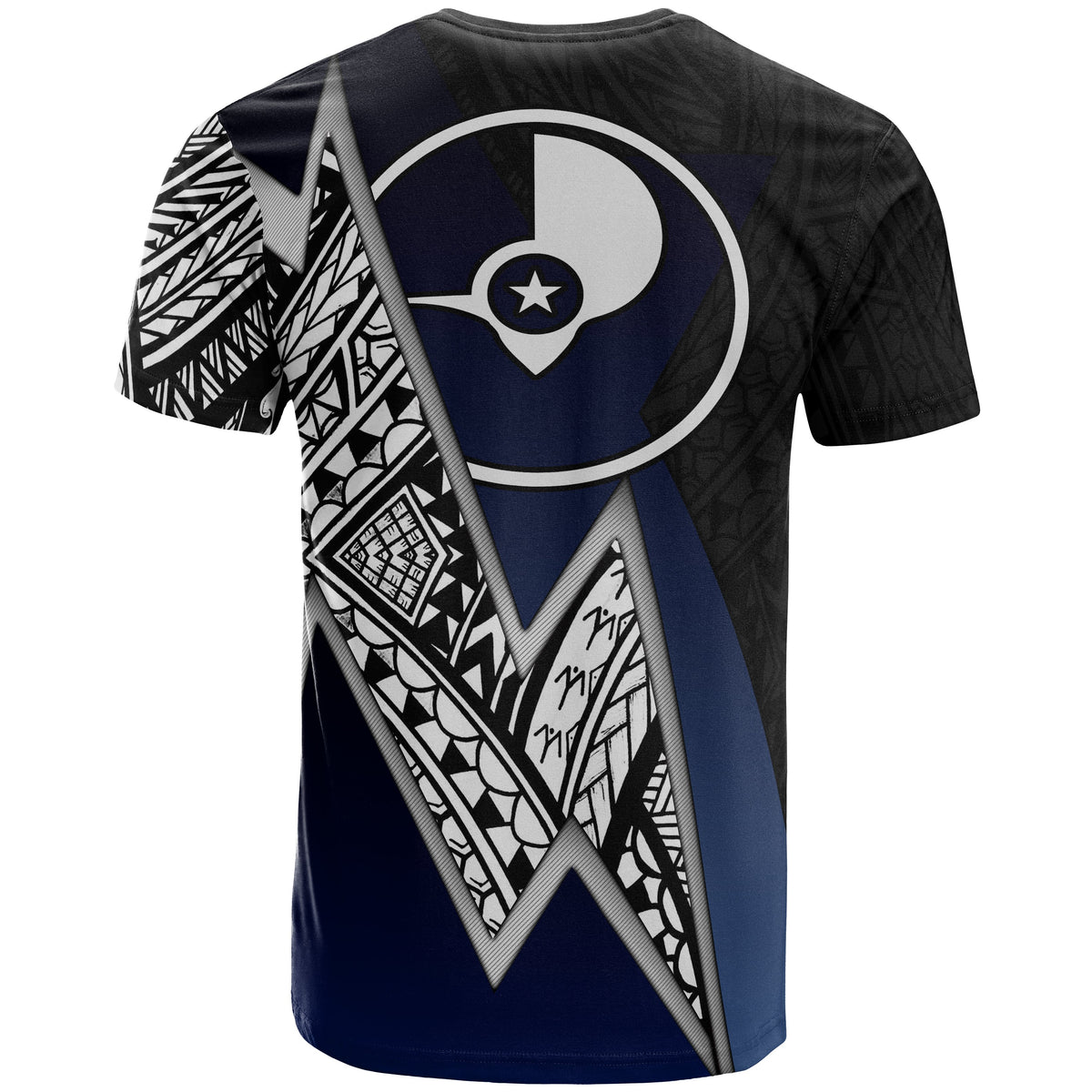 Pohnpei Micronesian T Shirt White Lighting Piece - Polynesian Pride