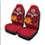 (Custom Personalised) Tahiti Maohi Car Seat Covers - Hibiscus With Tribal - LT12 - Polynesian Pride