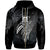 Tuvalua Polynesian Zip Hoodie Legend White Version Unisex Black - Polynesian Pride