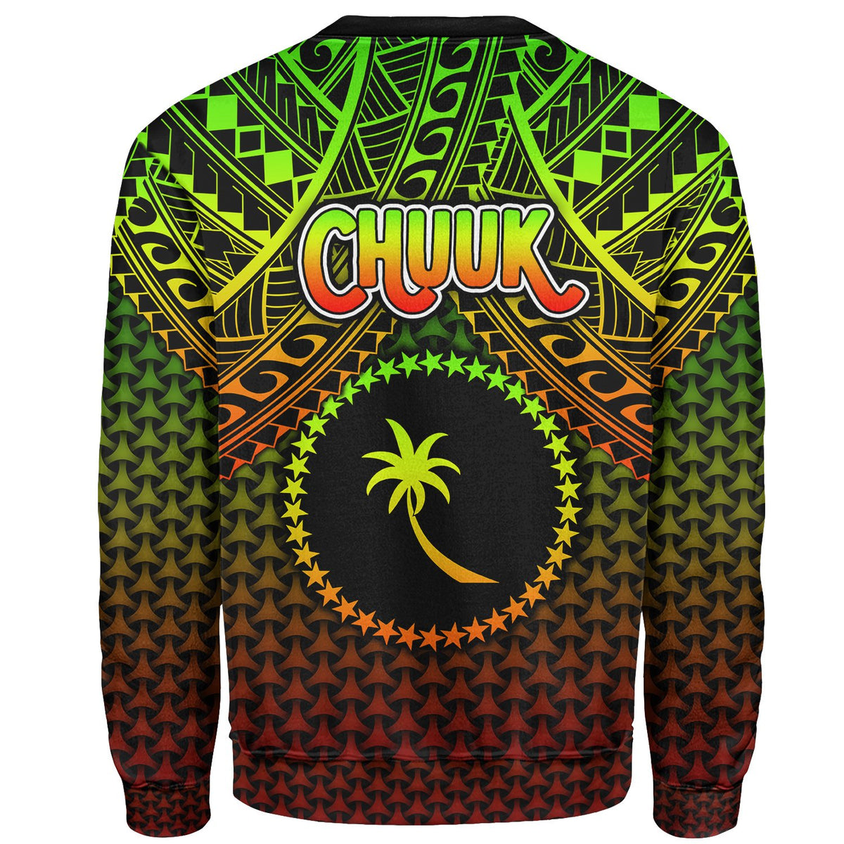 Polynesian Chuuk SweaT Shirt Reggae Vintage Polynesian Patterns - Polynesian Pride