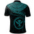 Polynesian Hawaii Kanaka Maoli Polo Shirt Hawaiian Waves (Turquoise) - Polynesian Pride